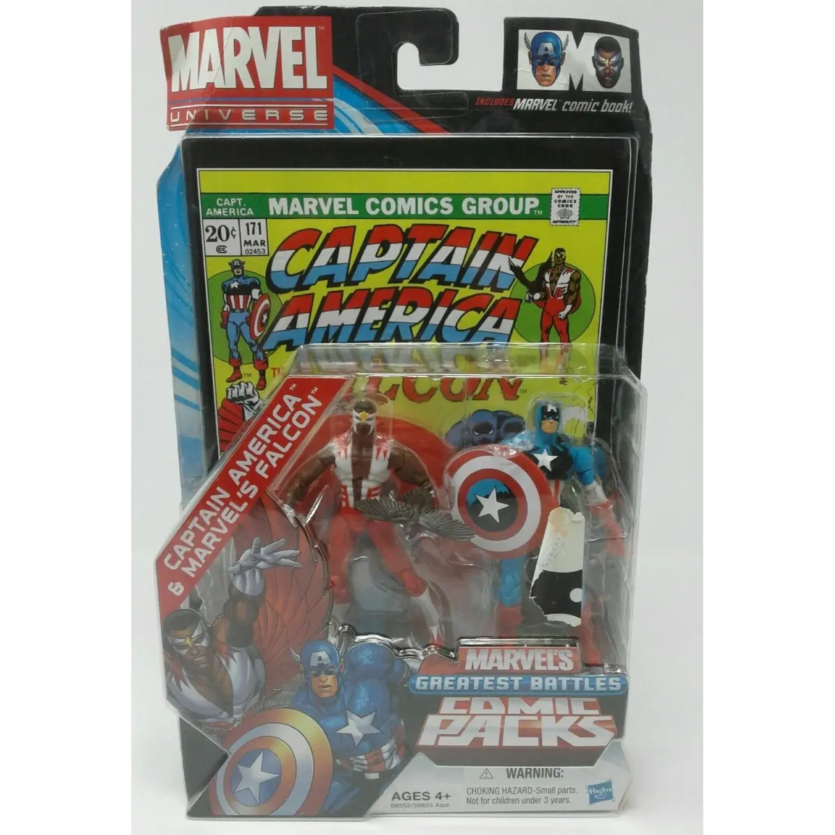 Marvel Universe Captain America & Falcon Greatest Battles Comic Packs Figurines 1