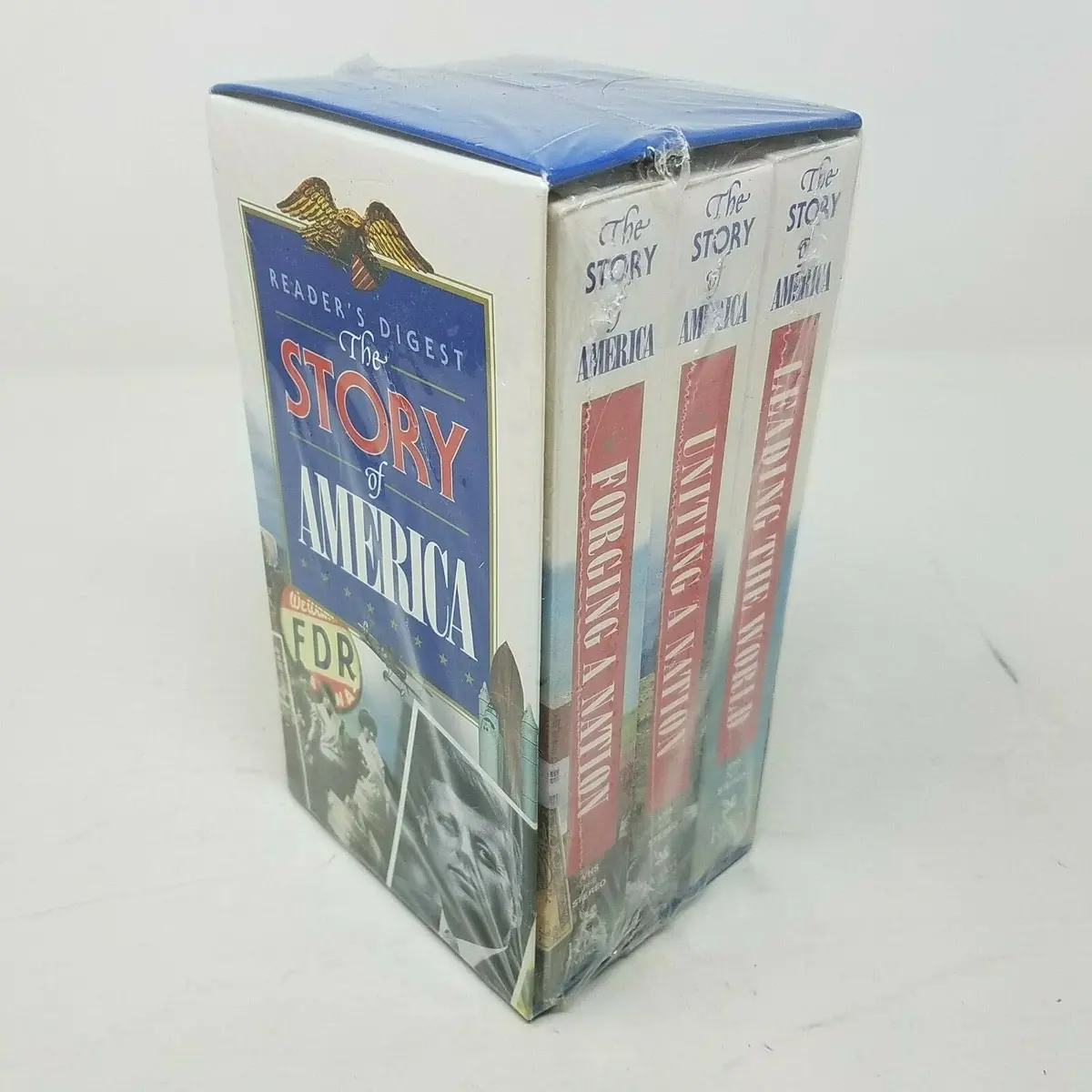 Readers Digest The Story Of America Vhs, 2001, 3-Tape Set, Readers Digest Box 1