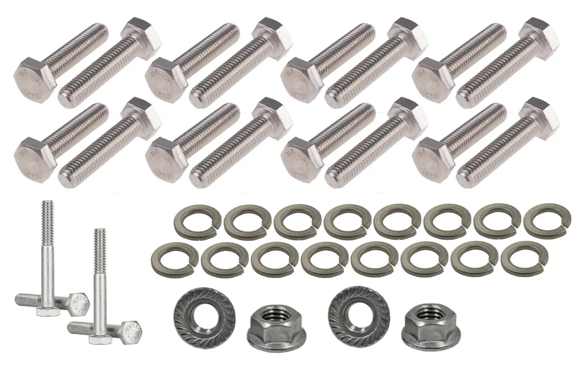 Marty's 7.3 Stainless Steel Exhaust Manifold Hardware 1