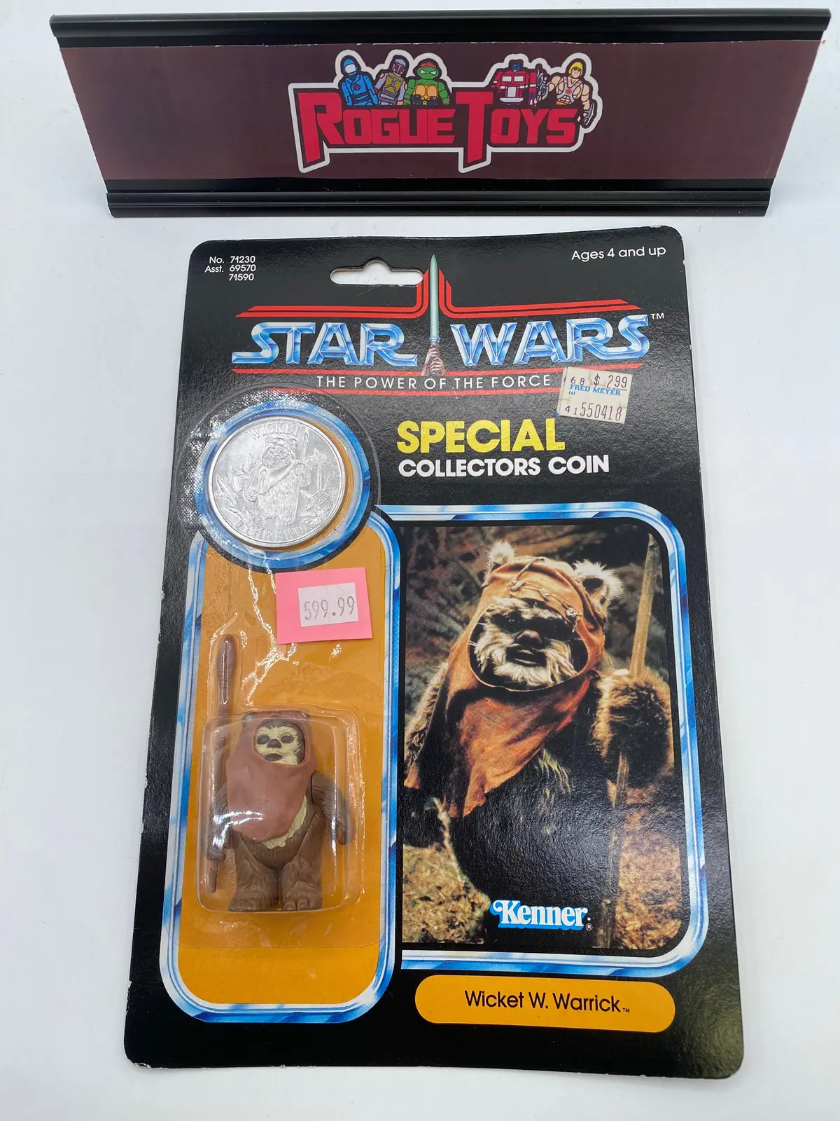 Kenner 1984 Star Wars The Power Of The Force Special Collectors Coin Wicket W. Warrick 1
