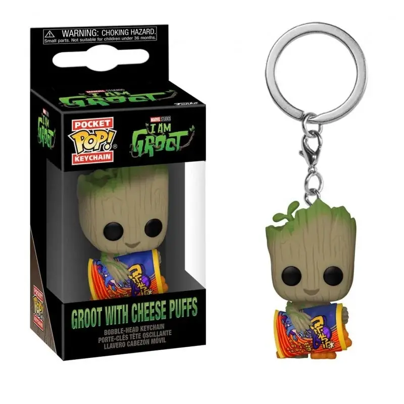 Funko Pocket Pop! Keychain - I Am Groot - Groot With Cheese Puffs (70648) Last One! 1