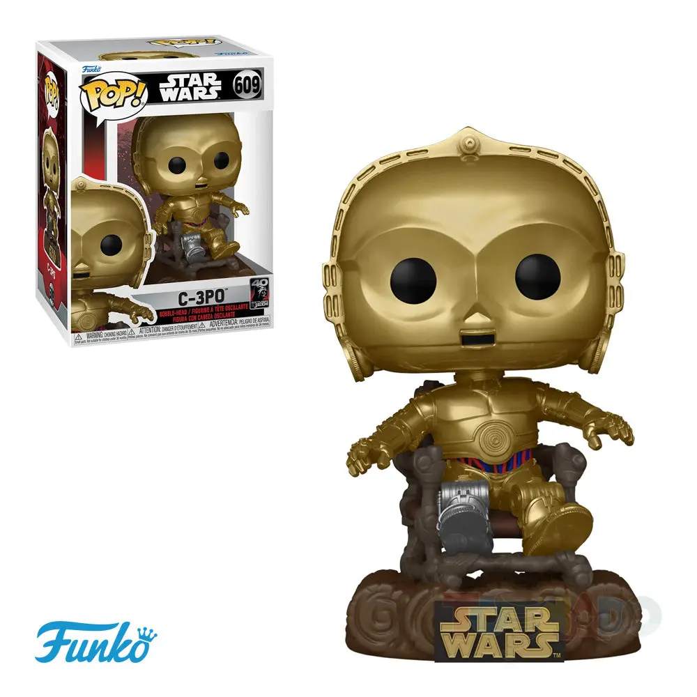 Funko Pop! Star Wars #609 - Return Of The Jedi (40Th) - C-3P0 (In Chair) Vinyl Figure (70744) Last One! 1