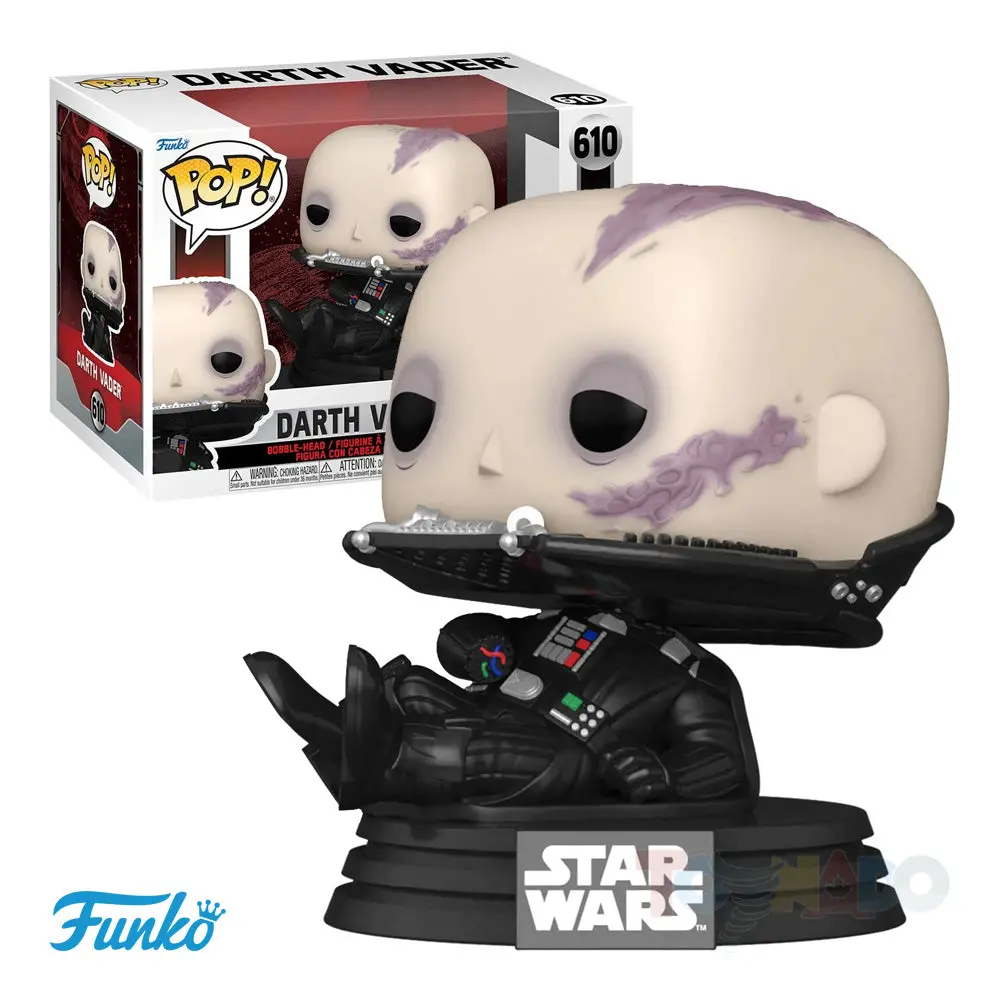 Funko Pop! Star Wars #610 - Return Of The Jedi (40Th) - Darth Vader (Unmasked) Vinyl Figure (70750) 1
