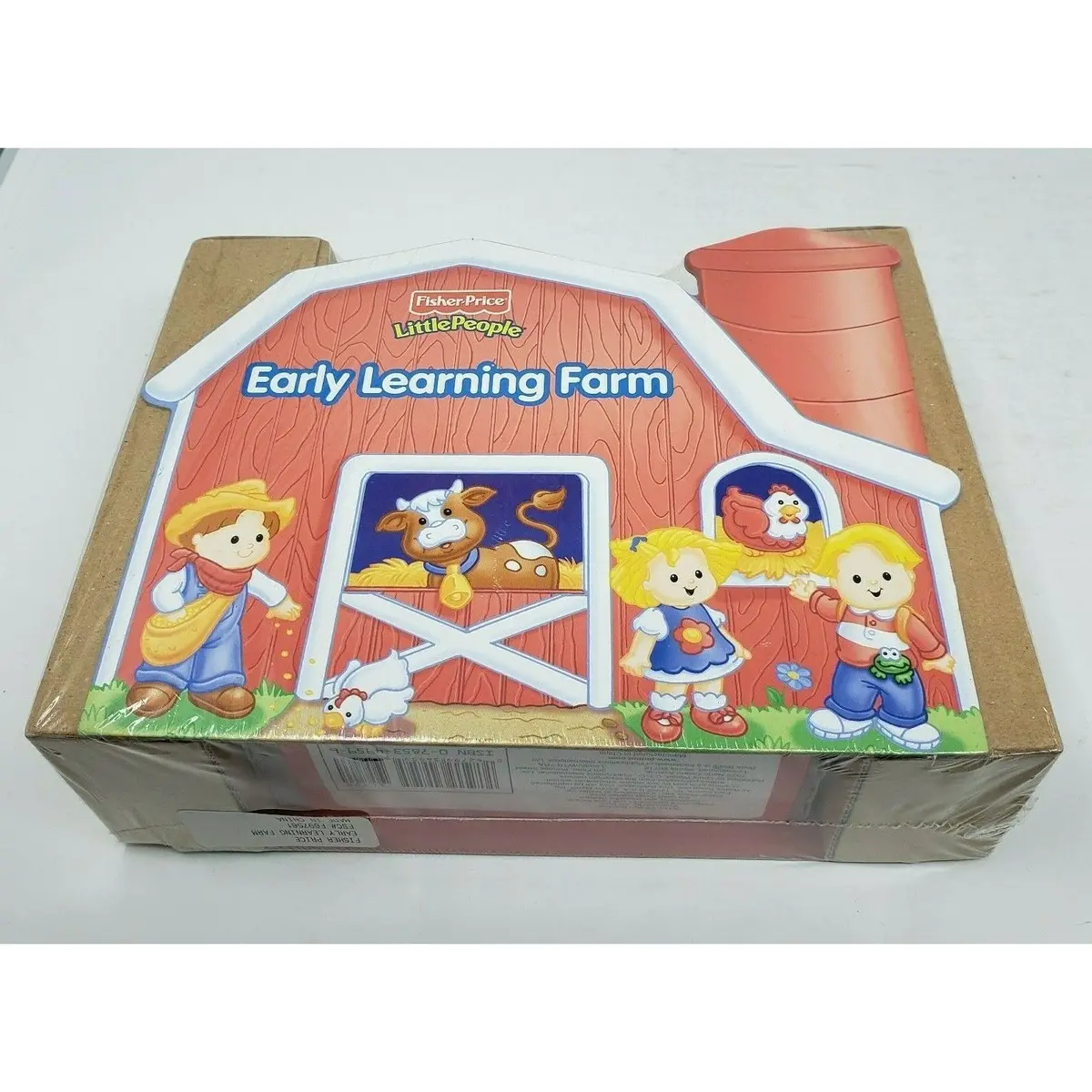 Fisher Price Little People Early Learning Farm 8 Mini Board Books Cardboard Barn 1