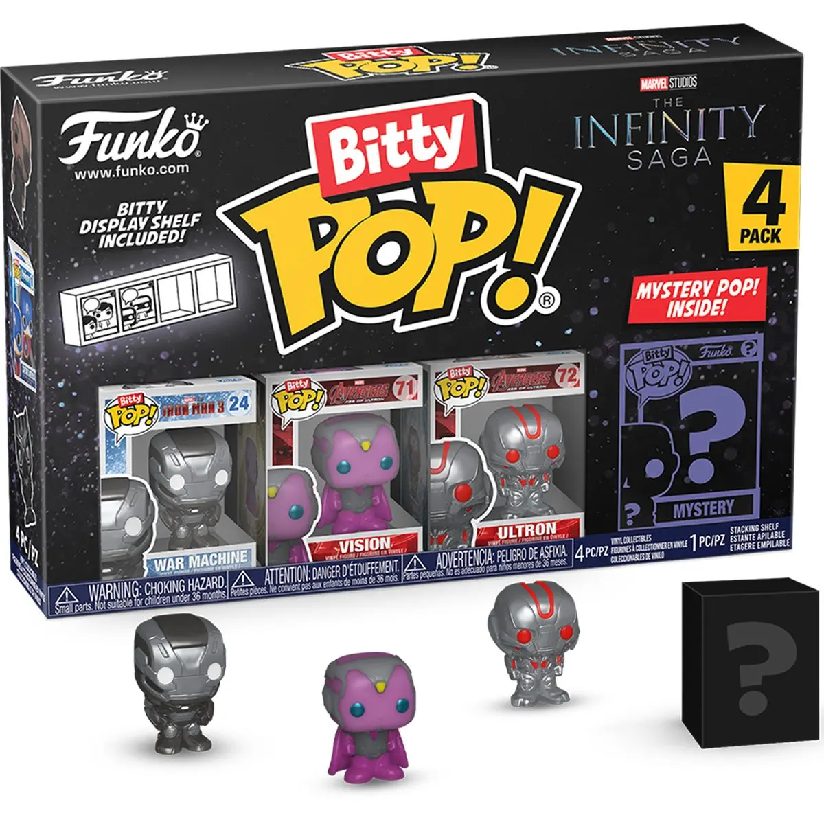Funko Bitty Pop! The Infinity Saga (War Machine) 4-Pack Vinyl Figures (71505) 1