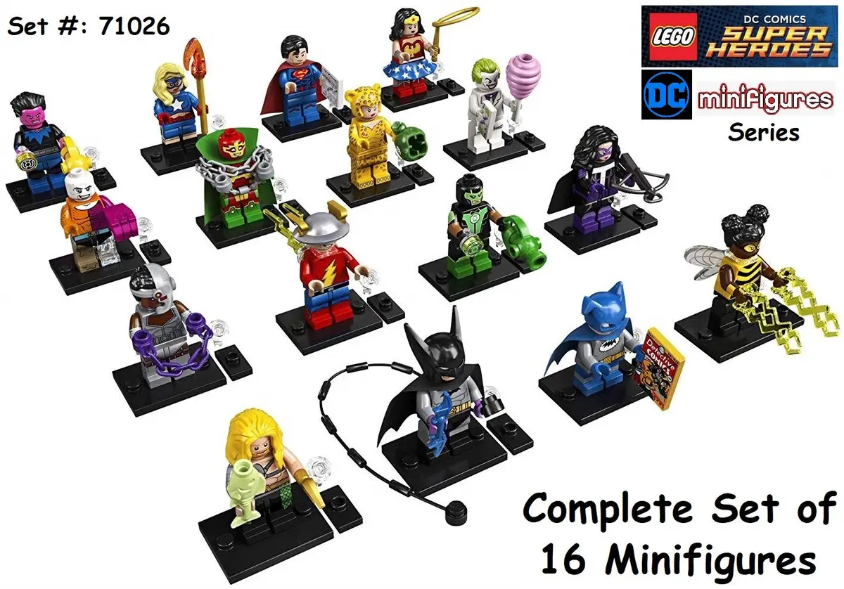 Lego - Dc Comics Super Heroes Series - Complete Set Of 16 Building Toy Minifigures (71026) 1