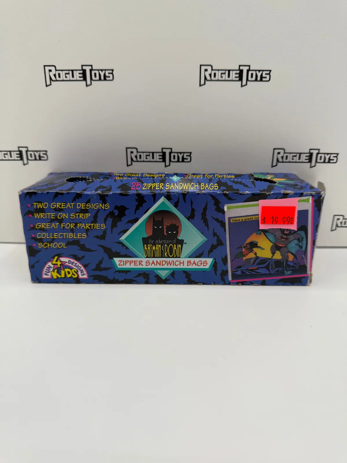 Fun Designs 4 Kids The Adventures Of Batman & Robin Zipper Sandwich Bags 1
