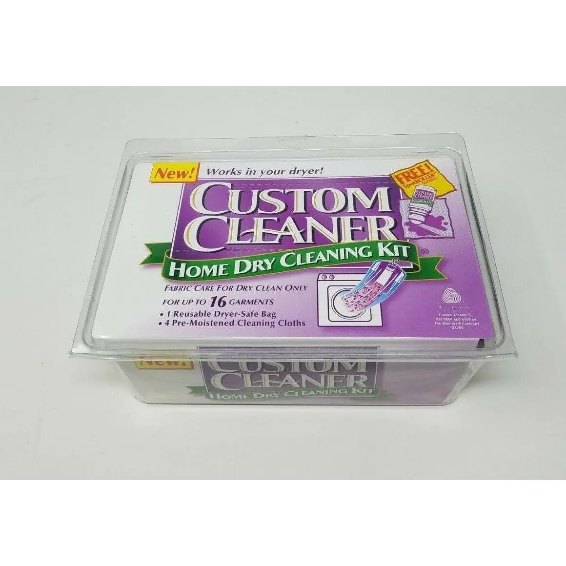 Custom Cleaner Home Dry Cleaning Kit Up To 16 Garments Sealed Nos Wool Silk Usa 1