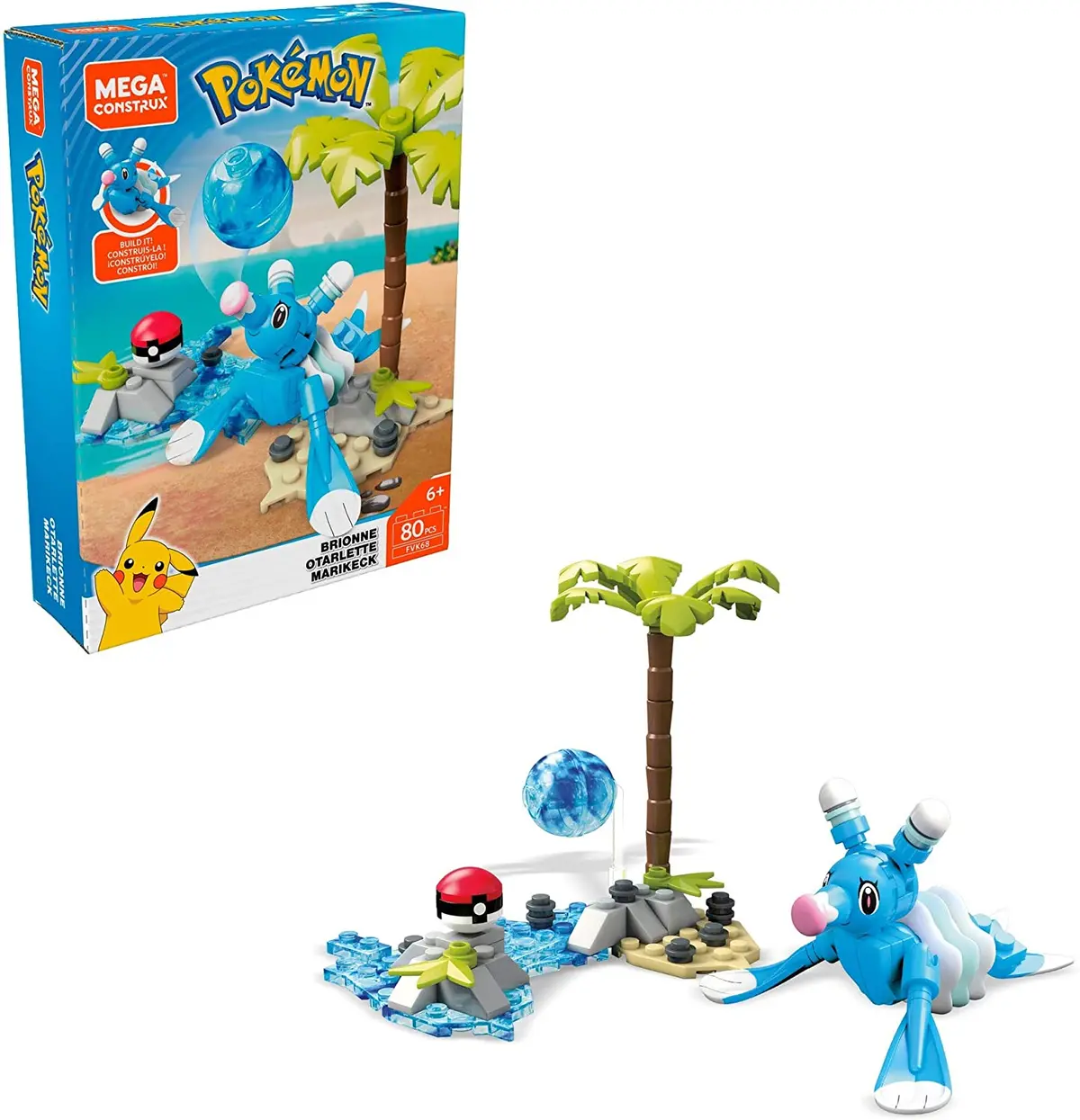 Mega Construx Pokémon - Brionne (Fvk68) Retired Building Set Low Stock 1