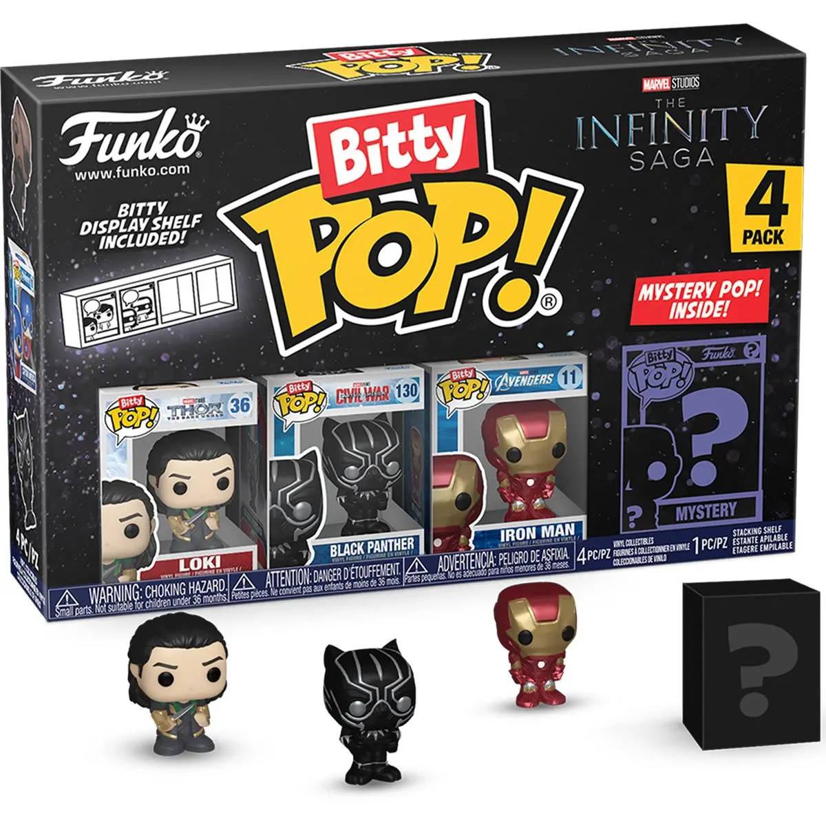 Funko Bitty Pop! The Infinity Saga (Loki) 4-Pack Vinyl Figures (71506) 1