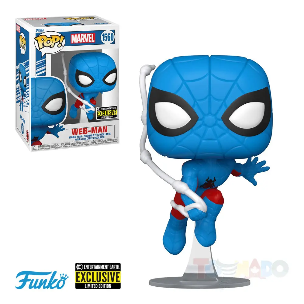 Funko Pop! Marvel #1560 - Spider-Man - Web-Man (Entertainment Earth Ee Exclusive) Vinyl Figure 71560 Low Stock 1