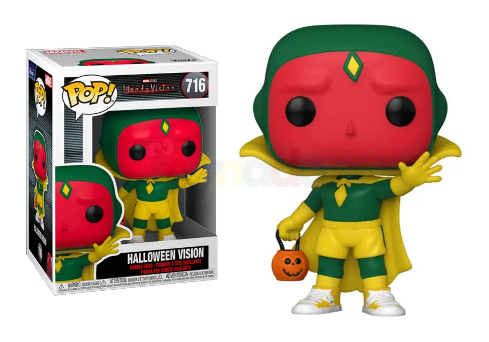 Funko Pop! Marvel #716 - Wandavision - Vision (Halloween) Vinyl Figure (52045) Low Stock 1
