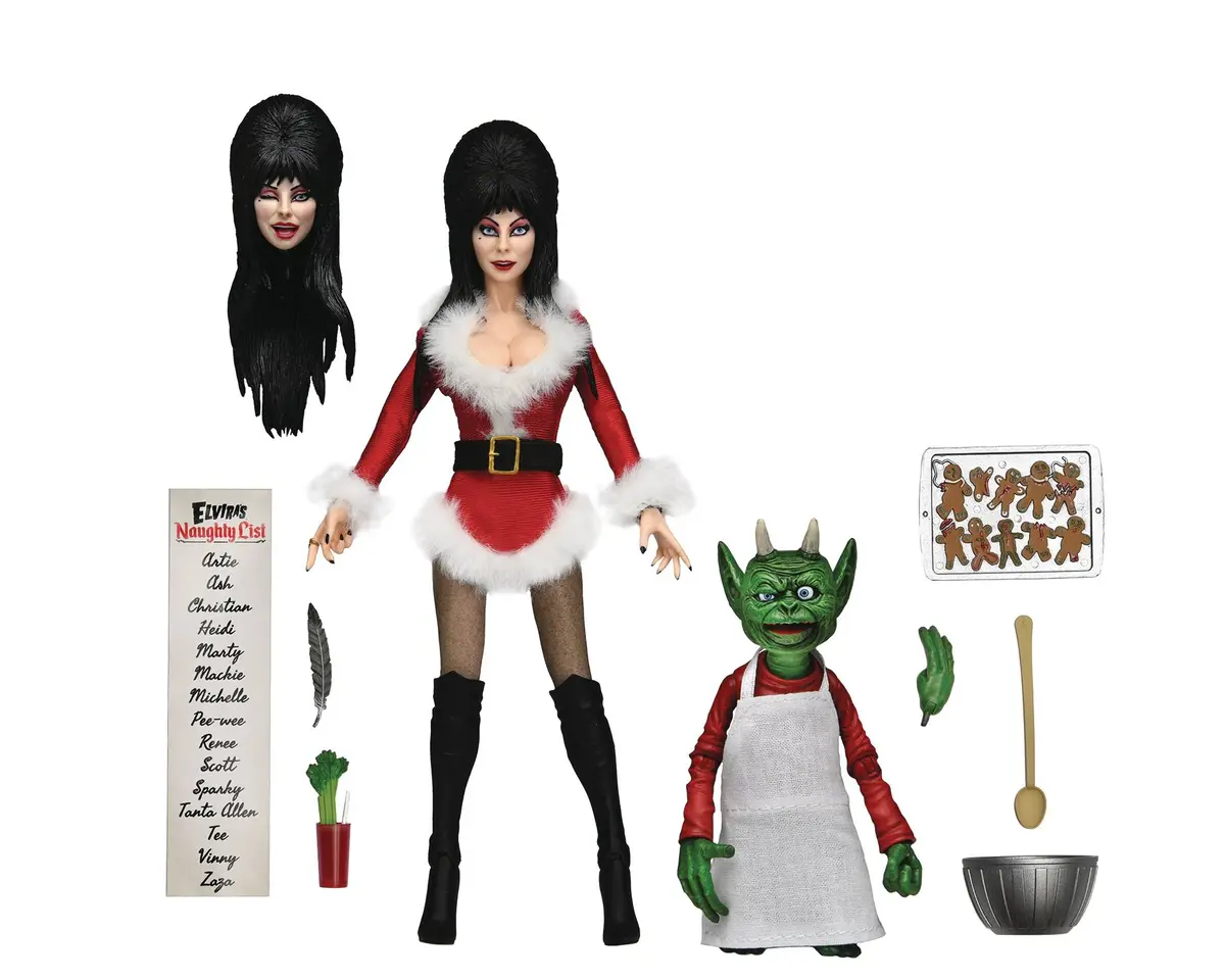 Neca - Elvira (Very Scary Xmas) Ultimate Action Figure & Creature Who Was Stirring Figure (56081) 1