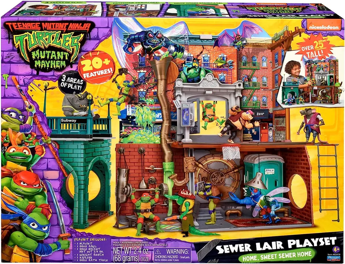 Playmates - Teenage Mutant Ninja Turtles: Mutant Mayhem - Sewer Lair Playset (83478) 1