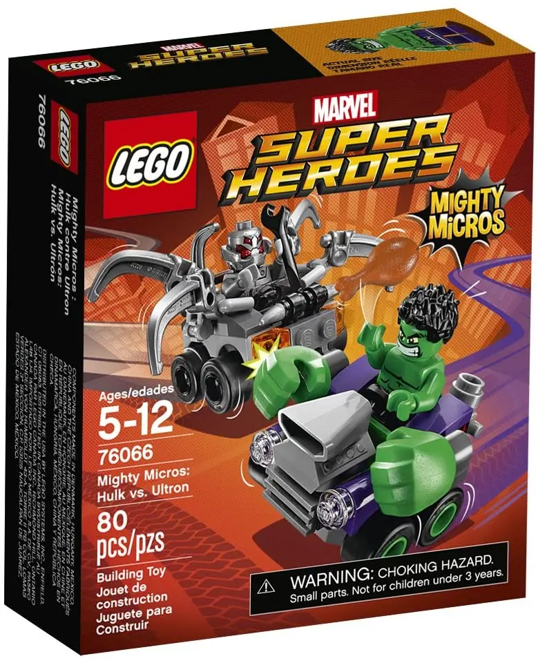 Lego Marvel Super Heroes - Mighty Micros - Hulk Vs. Ultron (76066) Retired Rare Building Toy Last One! 1