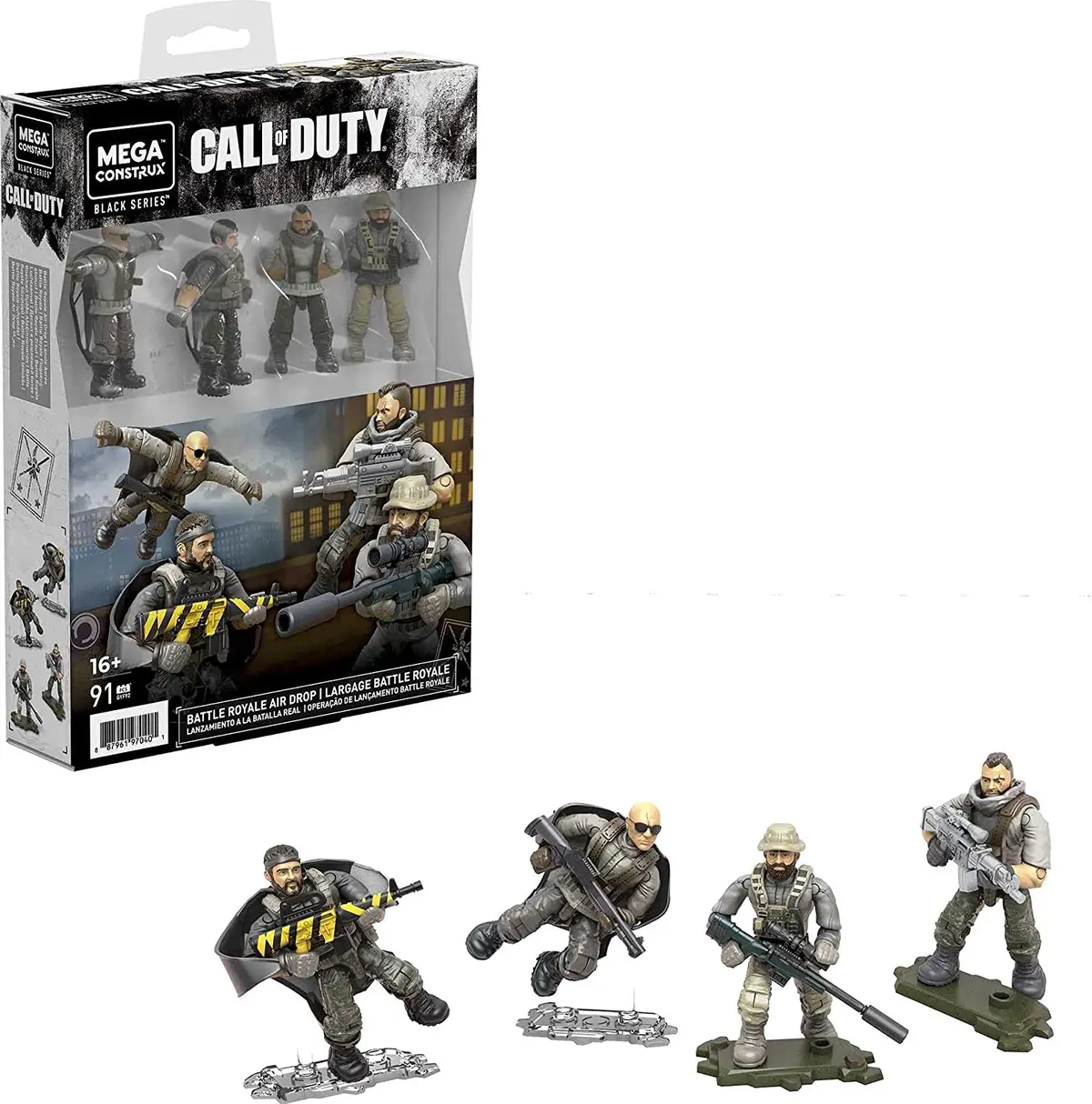 Mega Construx: Black Series - Call Of Duty - Battle Royale Air Drop 4-Pack Microfigure Set (Gyf92) Low Stock 1