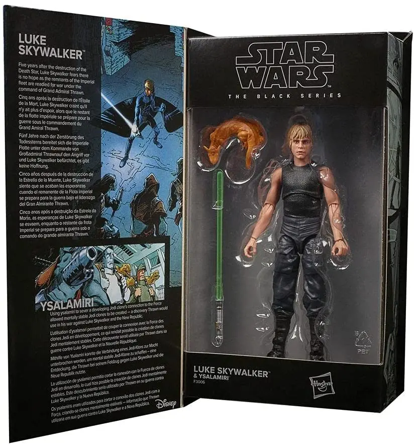 Star Wars Black Series (Heir To The Empire) Lucasfilm 50Th: Luke Skywalker & Ysalamiri Figures F3006 1