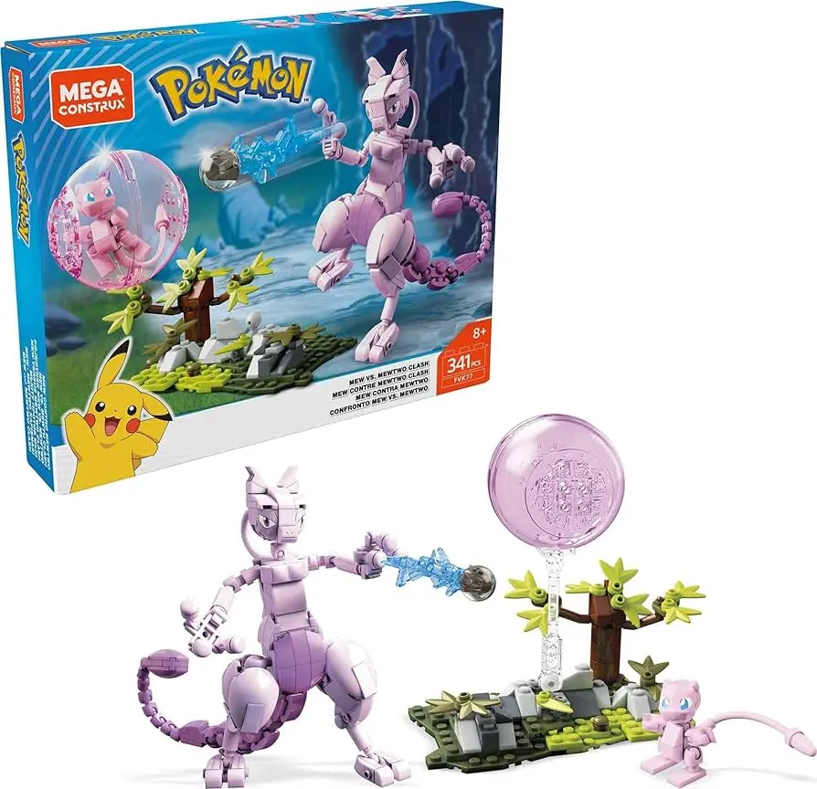 Mega Construx - Pokemon - Mew Vs. Mewtwo Clash Building Toy (Fvk77) 1
