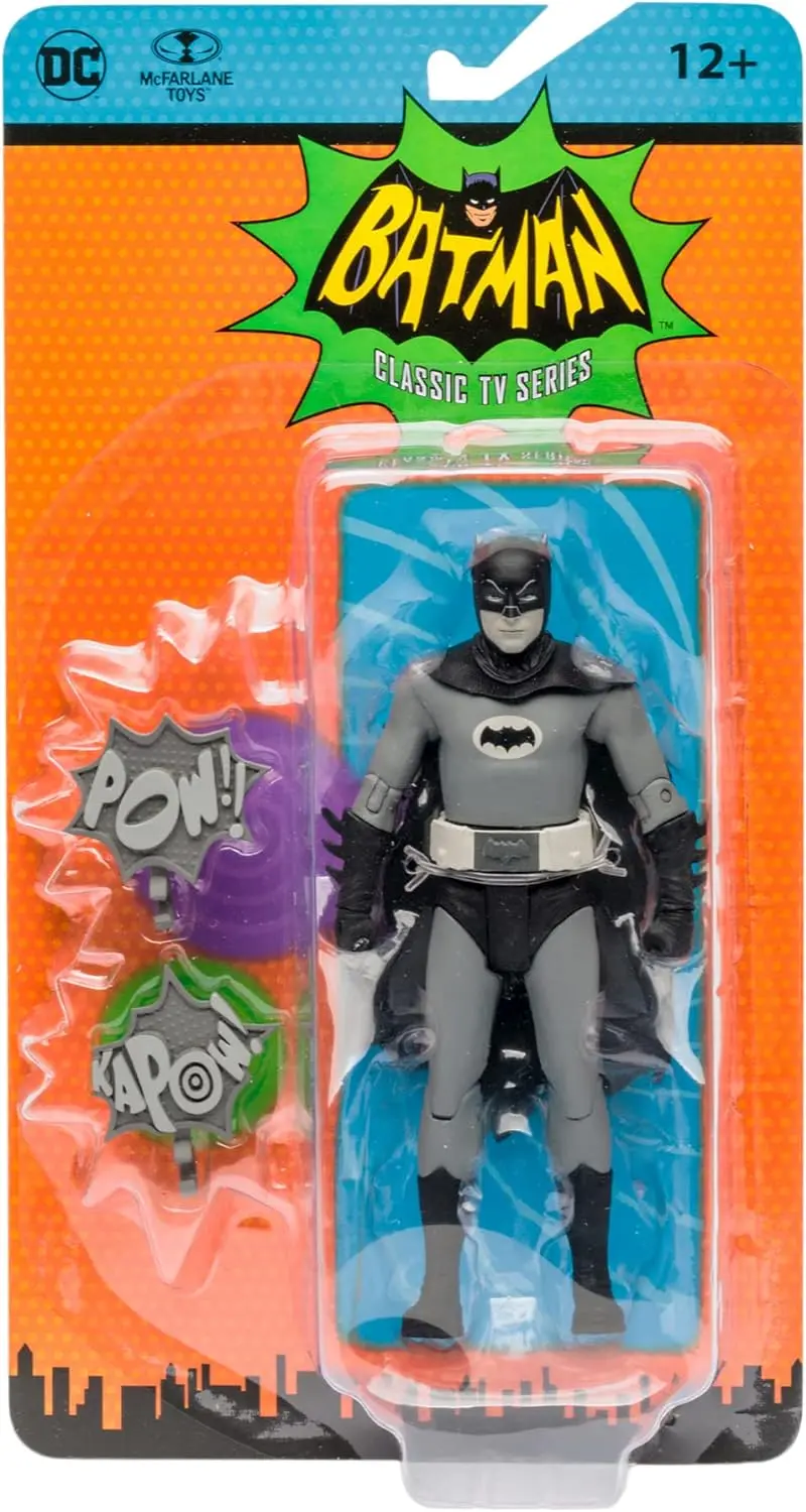Dc Retro - Batman 66 Classic Tv Series - Batman (B&W) Action Figure (15056) 1