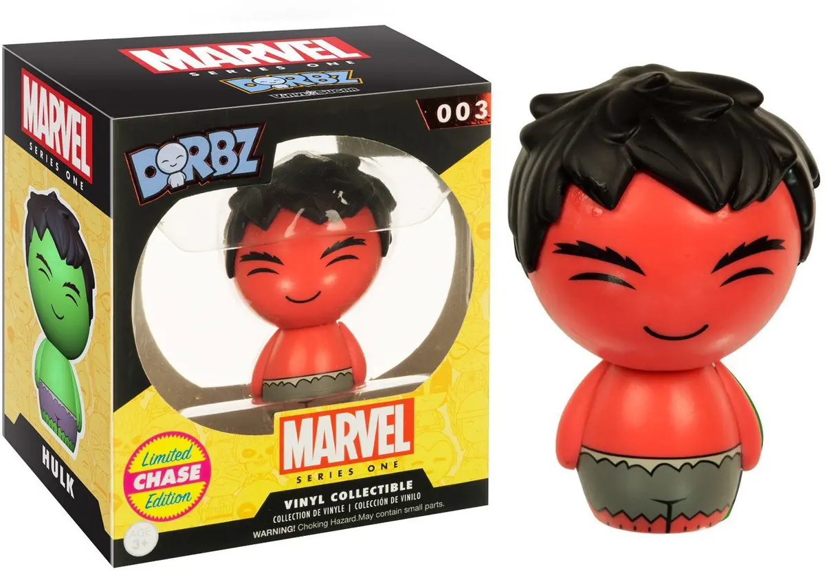 Funko Dorbz - Marvel Series 1 #003 - Red Hulk (Limited Chase Edition) Vinyl Figure 1