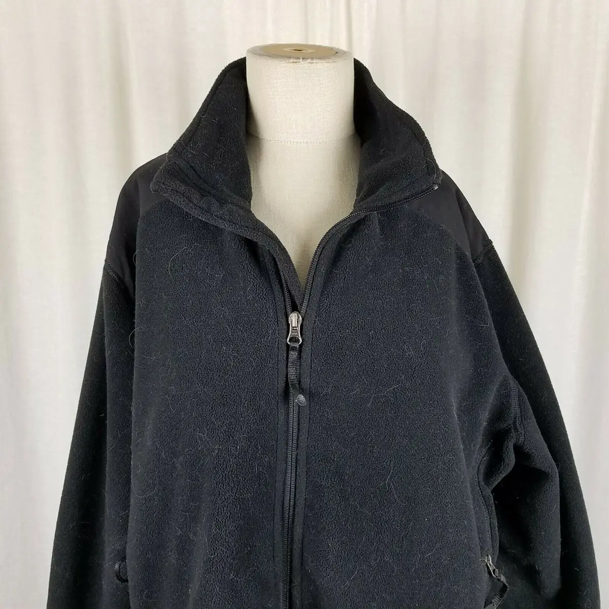 Eddie Bauer Polartec Windpro Fleece Jacket Full Zip Anorak Womens Xxl Patch Arms 1