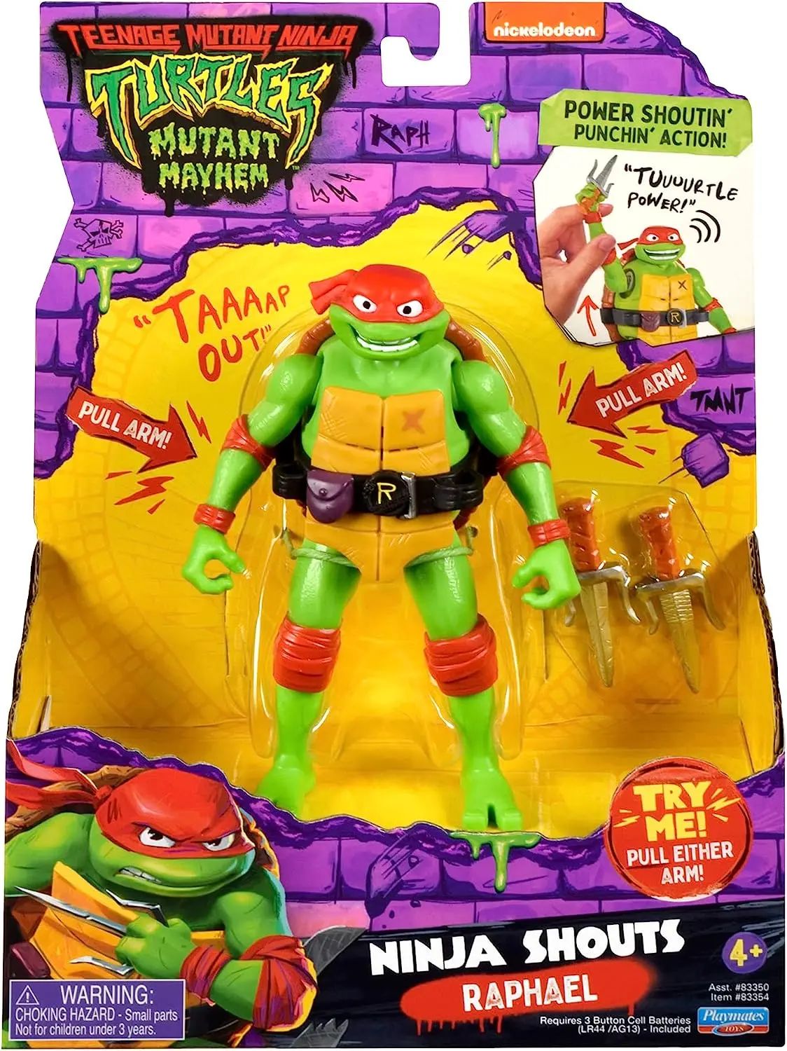 Teenage Mutant Ninja Turtles: Mutant Mayhem - Deluxe Ninja Shouts Raphael Figure (83354) 1