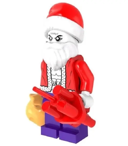Star Wars - The Joker (Santa Suit) Custom Minifigure 1