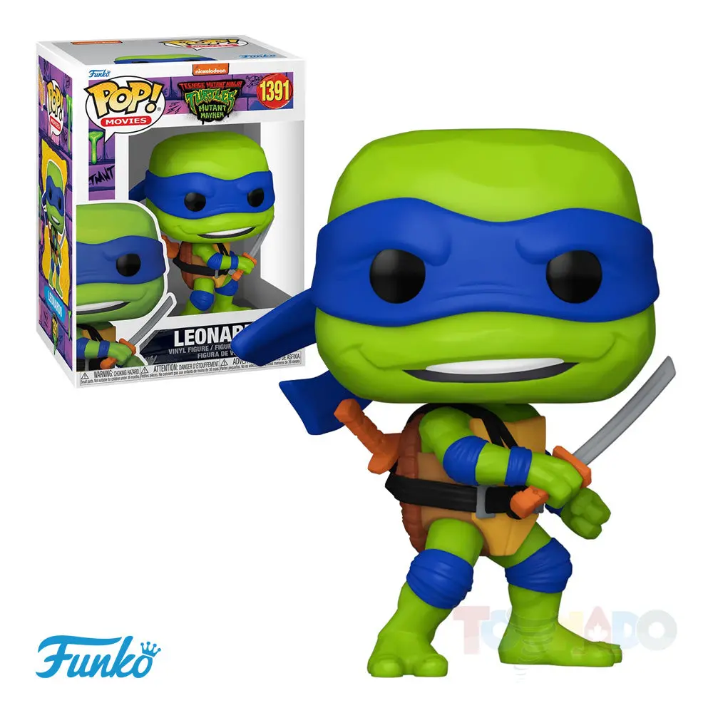 Funko Pop! Movies #1391 - Teenage Mutant Ninja Turtles: Mutant Mayhem - Leonardo Vinyl Figure (72332) 1