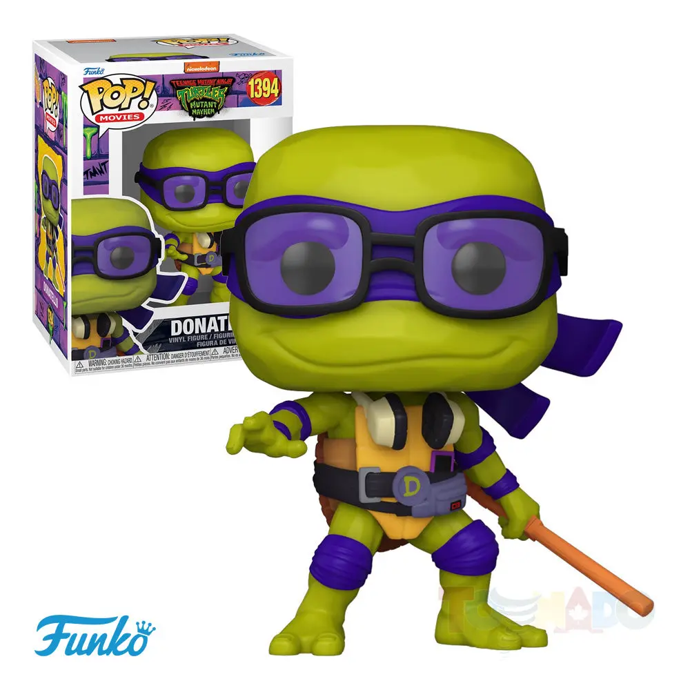 Funko Pop! Movies #1394 - Teenage Mutant Ninja Turtles: Mutant Mayhem - Donatello Vinyl Figure (72335) 1