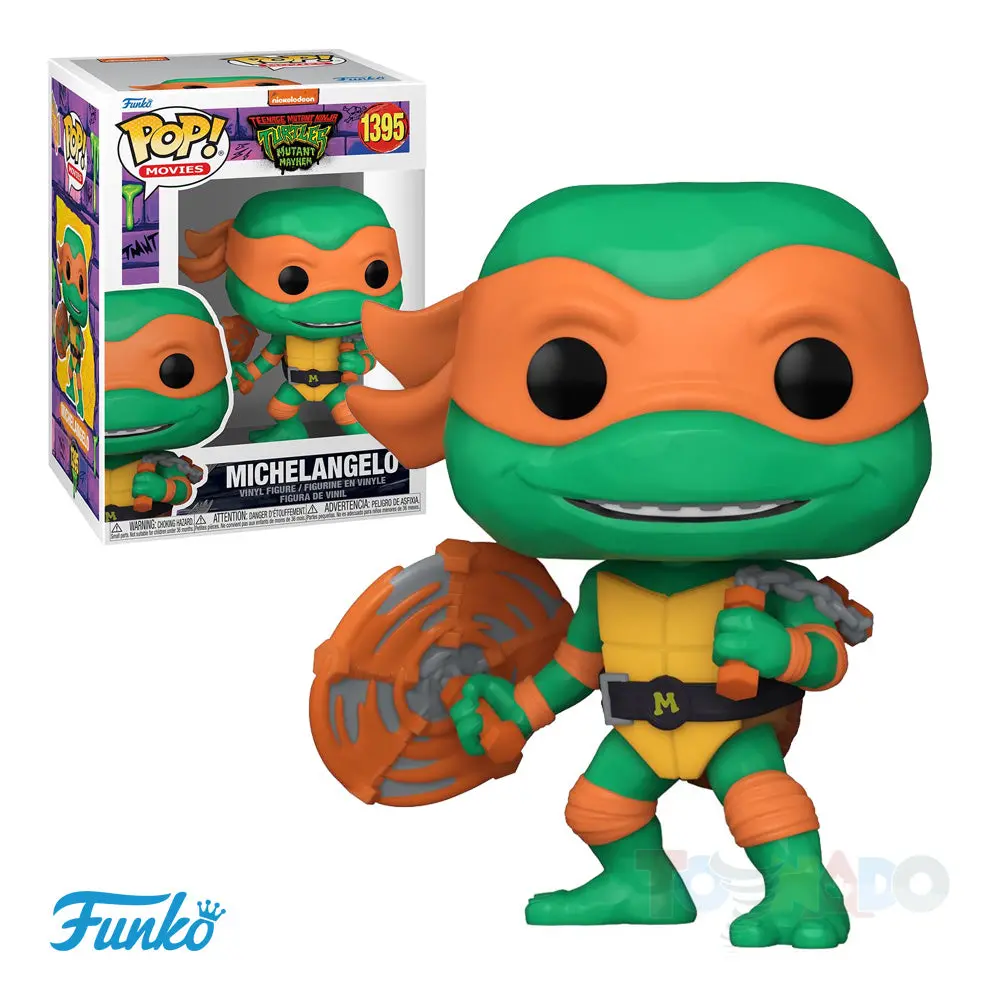 Funko Pop! Movies #1395 - Teenage Mutant Ninja Turtles: Mutant Mayhem - Michelangelo Vinyl Figure (72336) Last One! 1