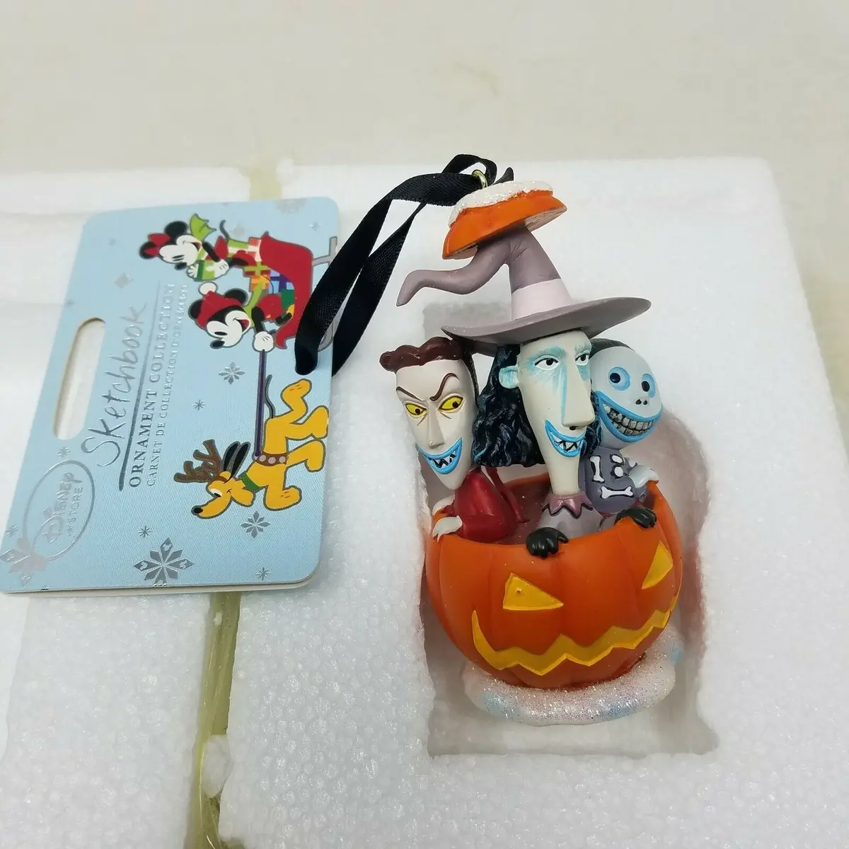 Disney Lock Shock Barrel Nightmare Before Christmas Sketchbook Ornament Pumpkin 1