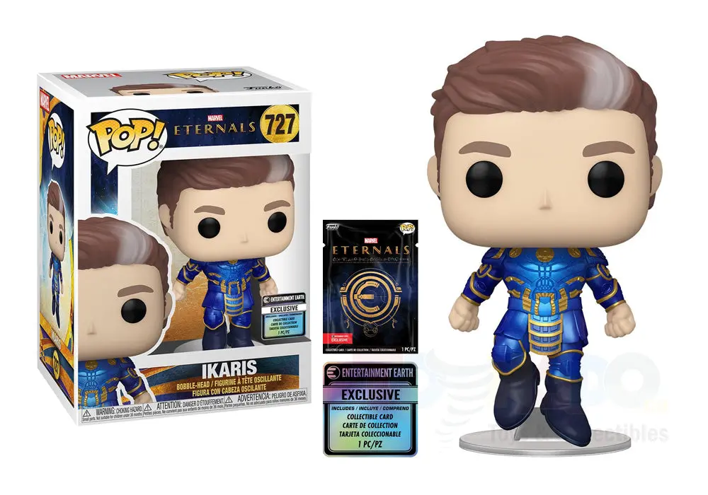 Funko Pop! Marvel #727 - The Eternals - Ikaris (Entertainment Earth Exclusive) Vinyl Figure With Collectible Card 1