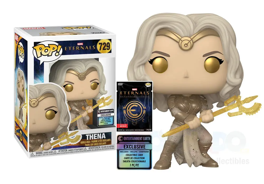 Funko Pop! Marvel #729 The Eternals: Thena (Entertainment Earth Exclusive) Vinyl Figure With Collectible Card 50780 Low Stock 1