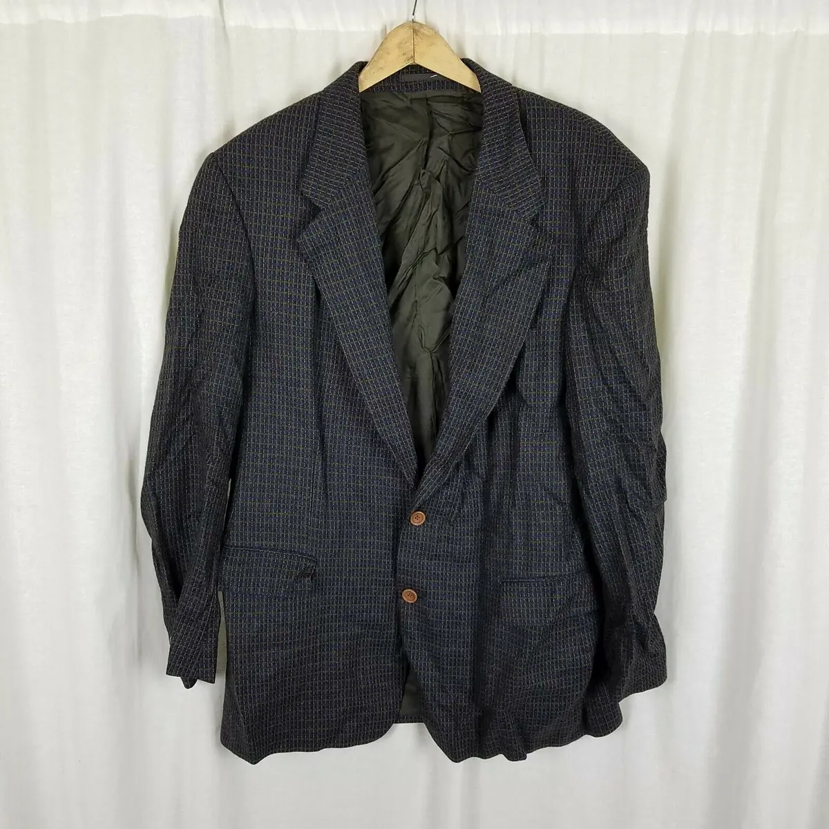 Ferrini Lanificio Di Pray Wool Silk Cashmere Sportcoat Jacket Blazer Mens 44L 1