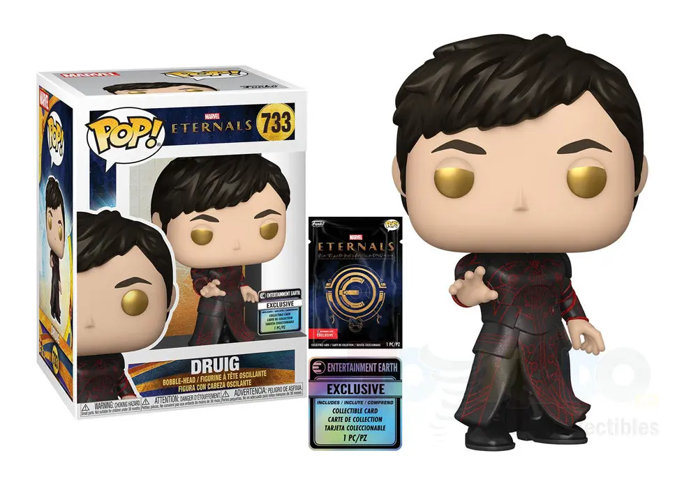 Funko Pop! Marvel #733 - The Eternals - Druig (Entertainment Earth Exclusive) Vinyl Figure With Collectible Card Low Stock 1