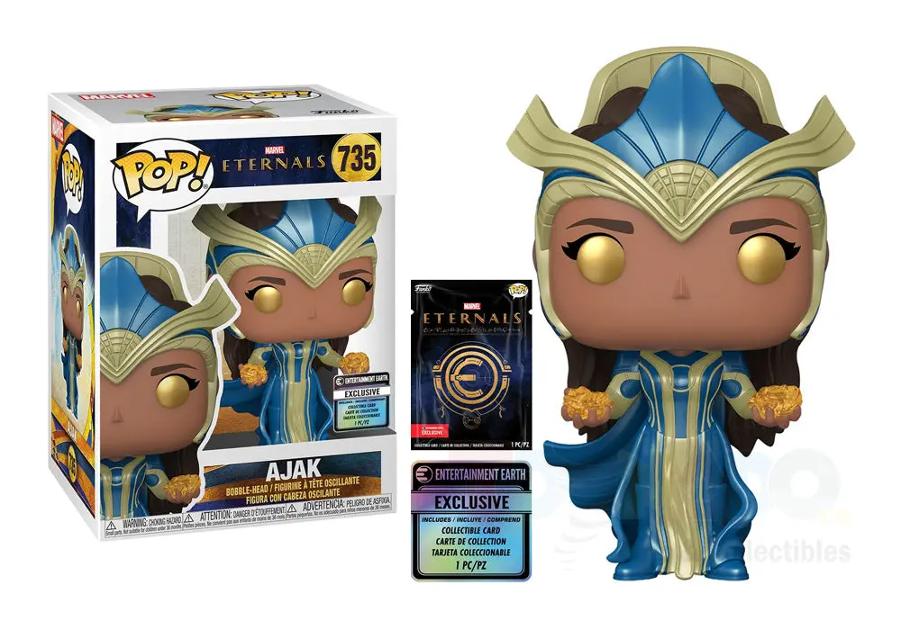 Funko Pop! Marvel 735 The Eternals: Ajak (Entertainment Earth Exclusive) With Collectible Card 50786 Low Stock 1