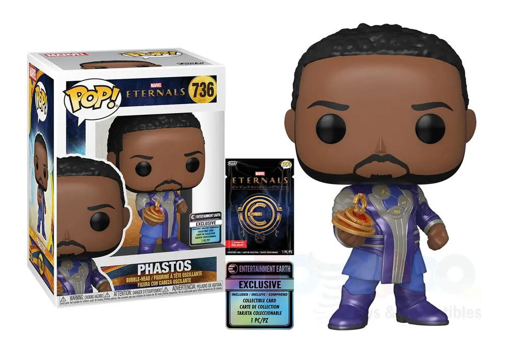 Funko Pop! Marvel #736 - The Eternals - Phastos (Entertainment Earth Exclusive) Vinyl Figure With Collectible Card 1