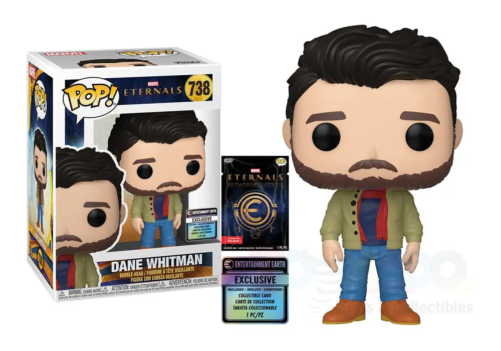 Funko Pop! Marvel #738 - The Eternals - Dane Whitman (Entertainment Earth Exclusive) Vinyl Figure With Collectible Card 1