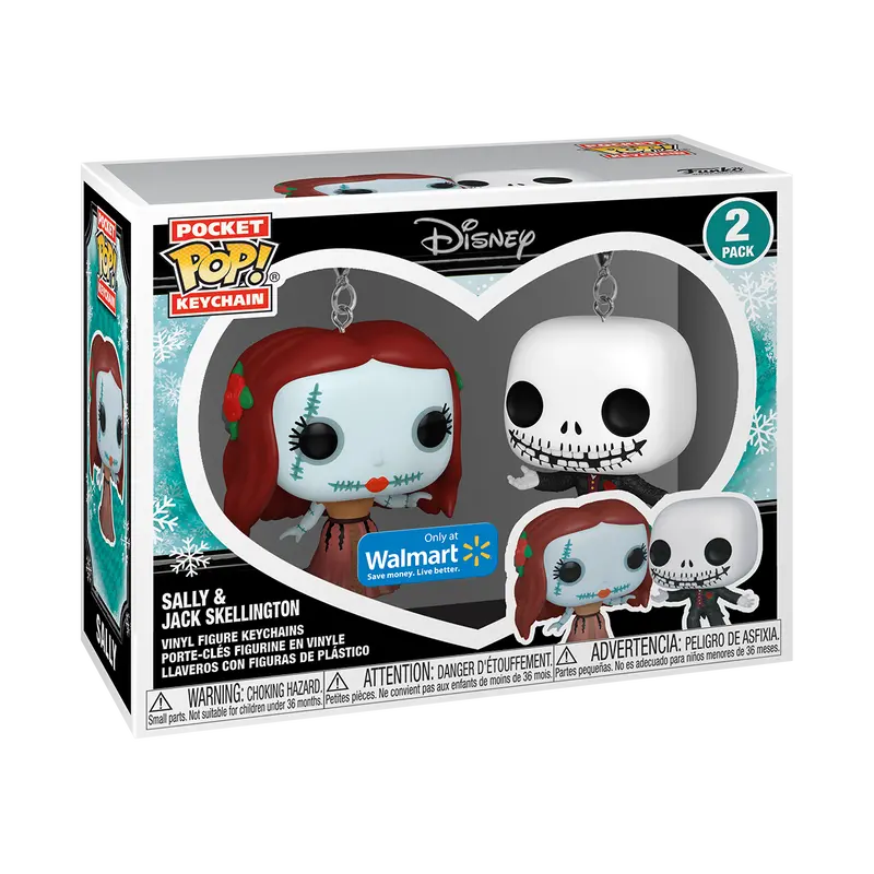 Funko Pocket Pop! Keychain - Disney - Sally & Jack Skellington Exclusive Vinyl Figures 2-Pack 73914 1