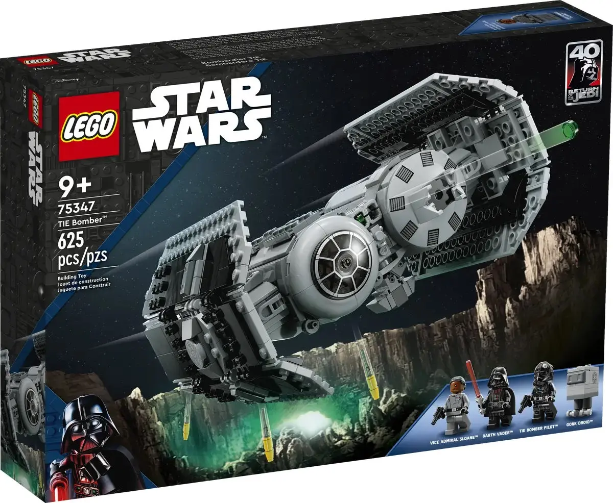Lego Star Wars - Return Of The Jedi: 40Th Anniversary - Tie Bomber Building Toy (75347) Low Stock 1