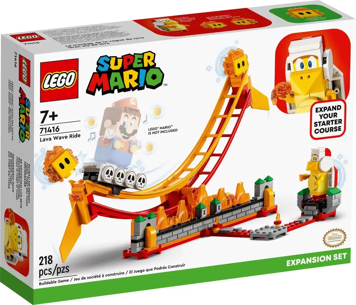 Lego Super Mario: Expansion Set - Lava Wave Ride Building Toy (71416) Last One! 1