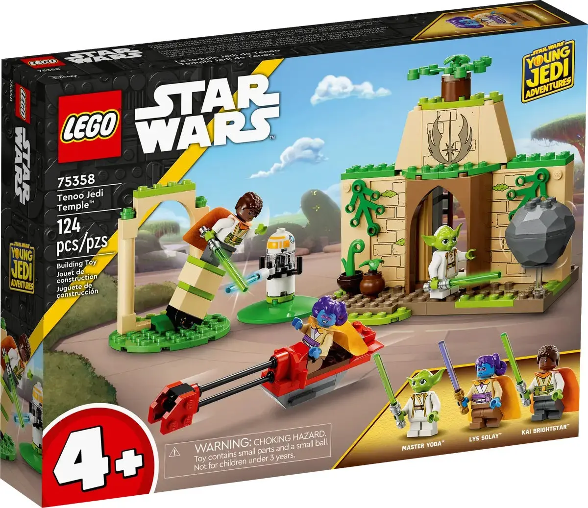 Lego Star Wars - 4+ - Young Jedi Adventures - Tenoo Jedi Temple Building Toy (75358) Last One! 1