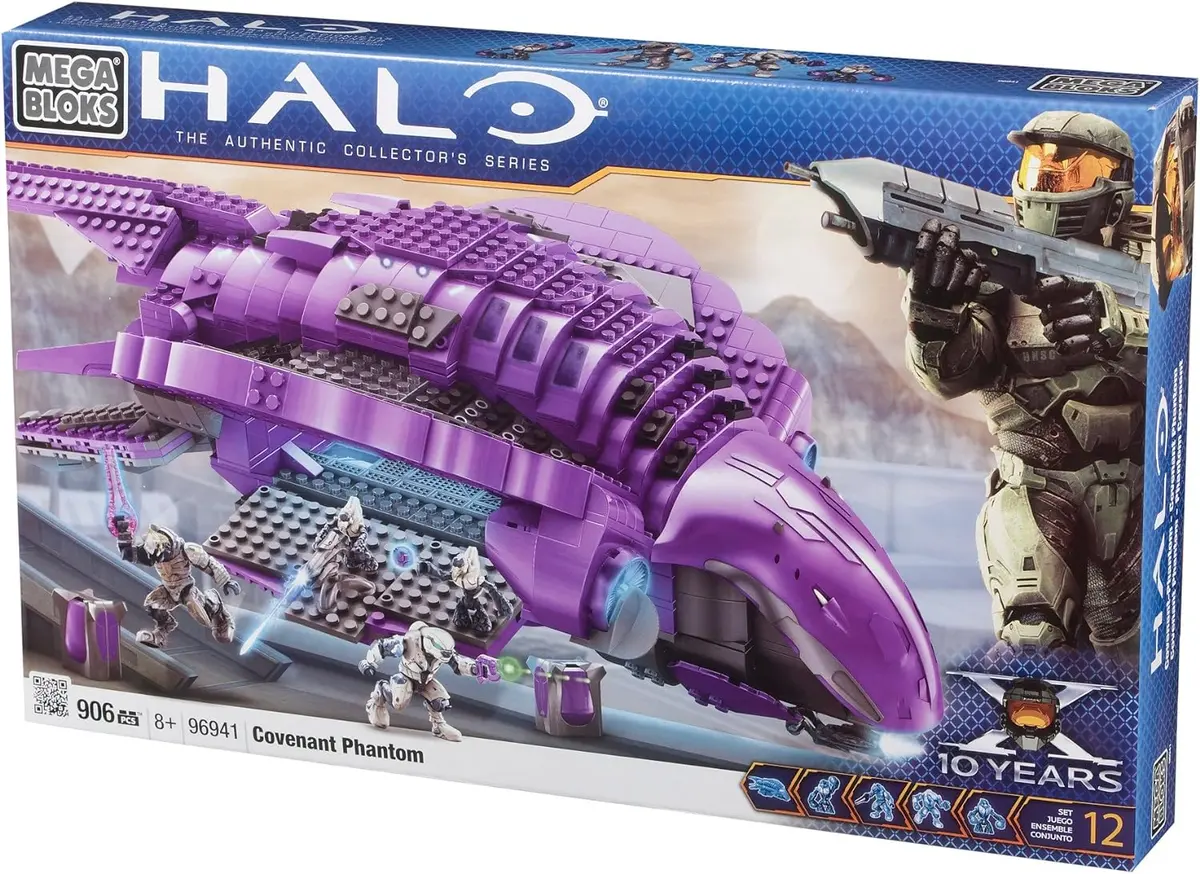 Mega Bloks - Halo: The Authentic Collector's Series - Covenant Phantom Building Toy (96941) 1