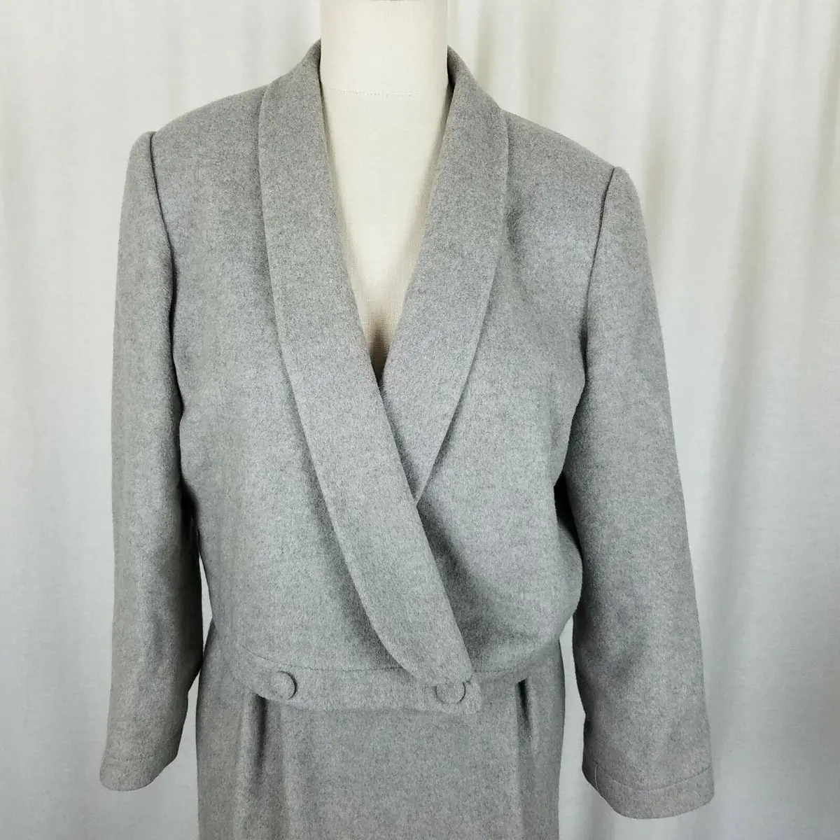 Kwon Suk Im Soft Cashmere Skirt Suit 2 Piece Outfit Set Blazer Jacket Womens S 2