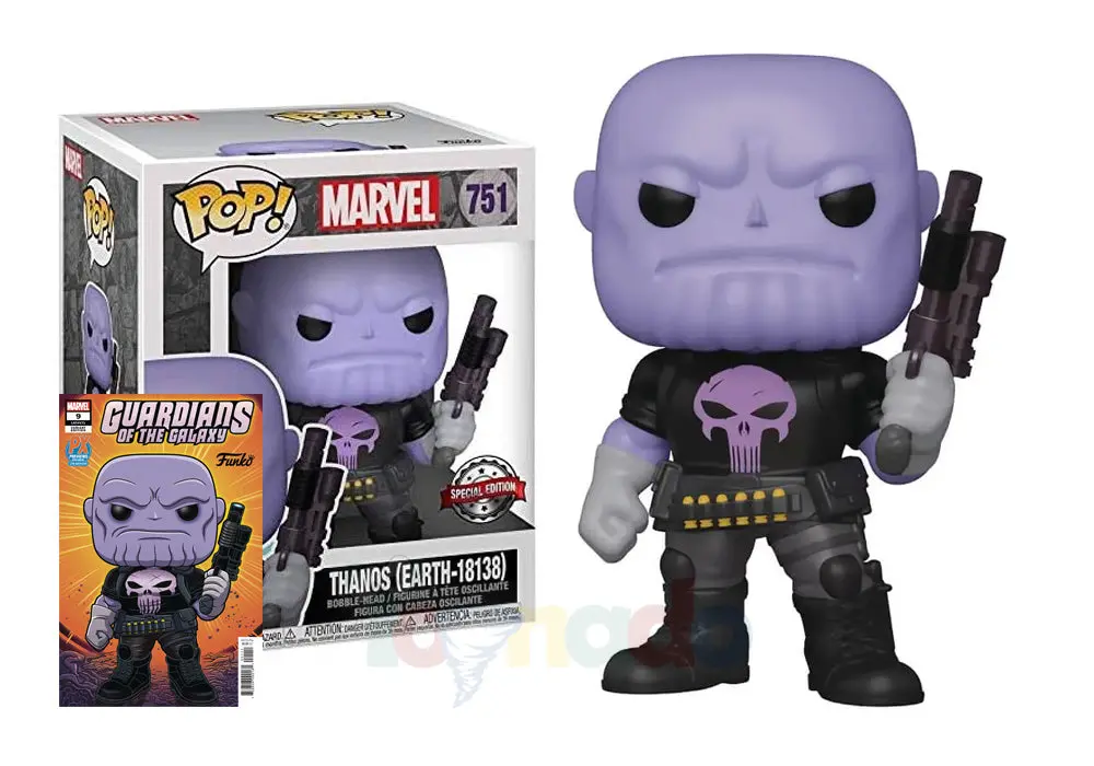 Funko Pop! Marvel #751 - Px Previews Exclusive - Thanos (Earth-18138) 6-Inch Vinyl Figure (53696) Low Stock 1