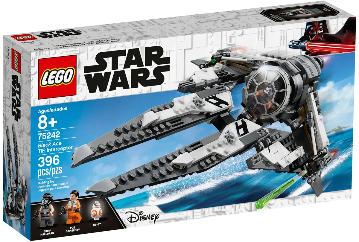 Lego Star Wars: The Resistance (2018-2020) Tv Series - Black Ace Tie Interceptor Starfighter (75242) Last One! 1