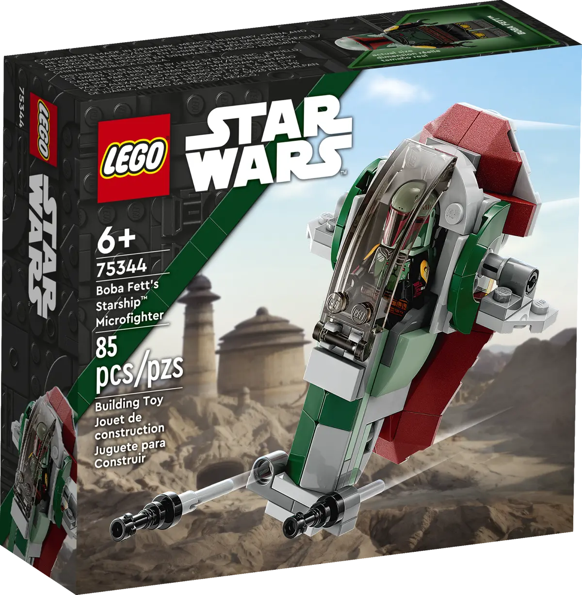Lego Star Wars Microfighters - Boba Fett'S Star Ship (Slave-I) Microfighter (75344) Building Toy Low Stock 1