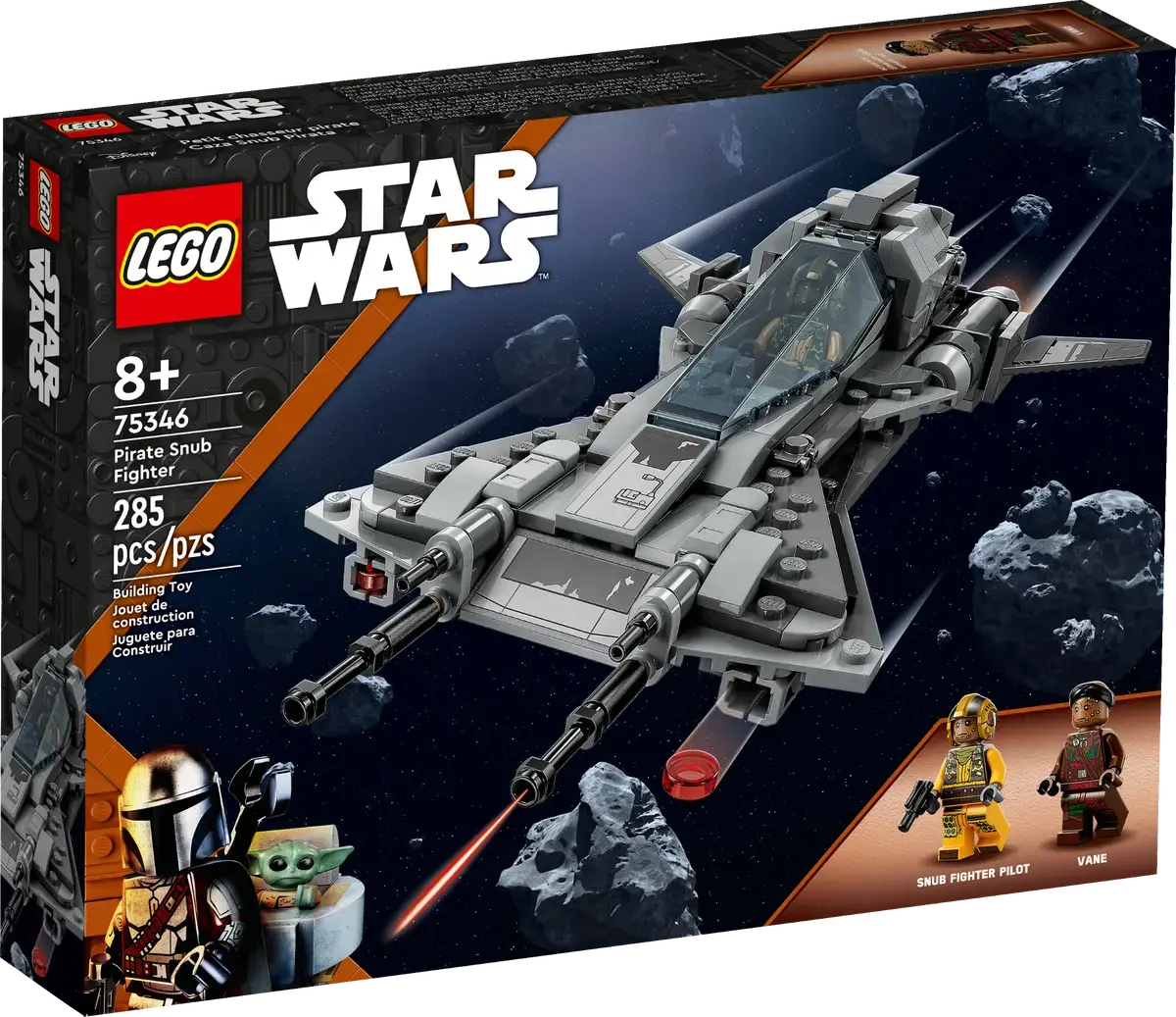 Lego - Star Wars: The Mandalorian - Pirate Snub Fighter Building Toy (75346) Low Stock 1