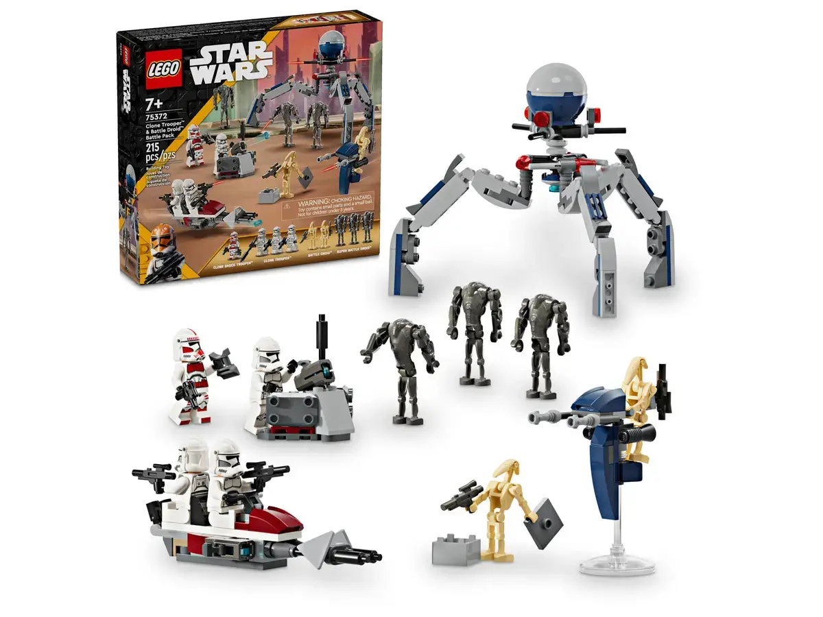 Lego Star Wars: The Clone Wars - Clone Trooper & Battle Droid Battle Pack Building Toy (75372) Low Stock 1