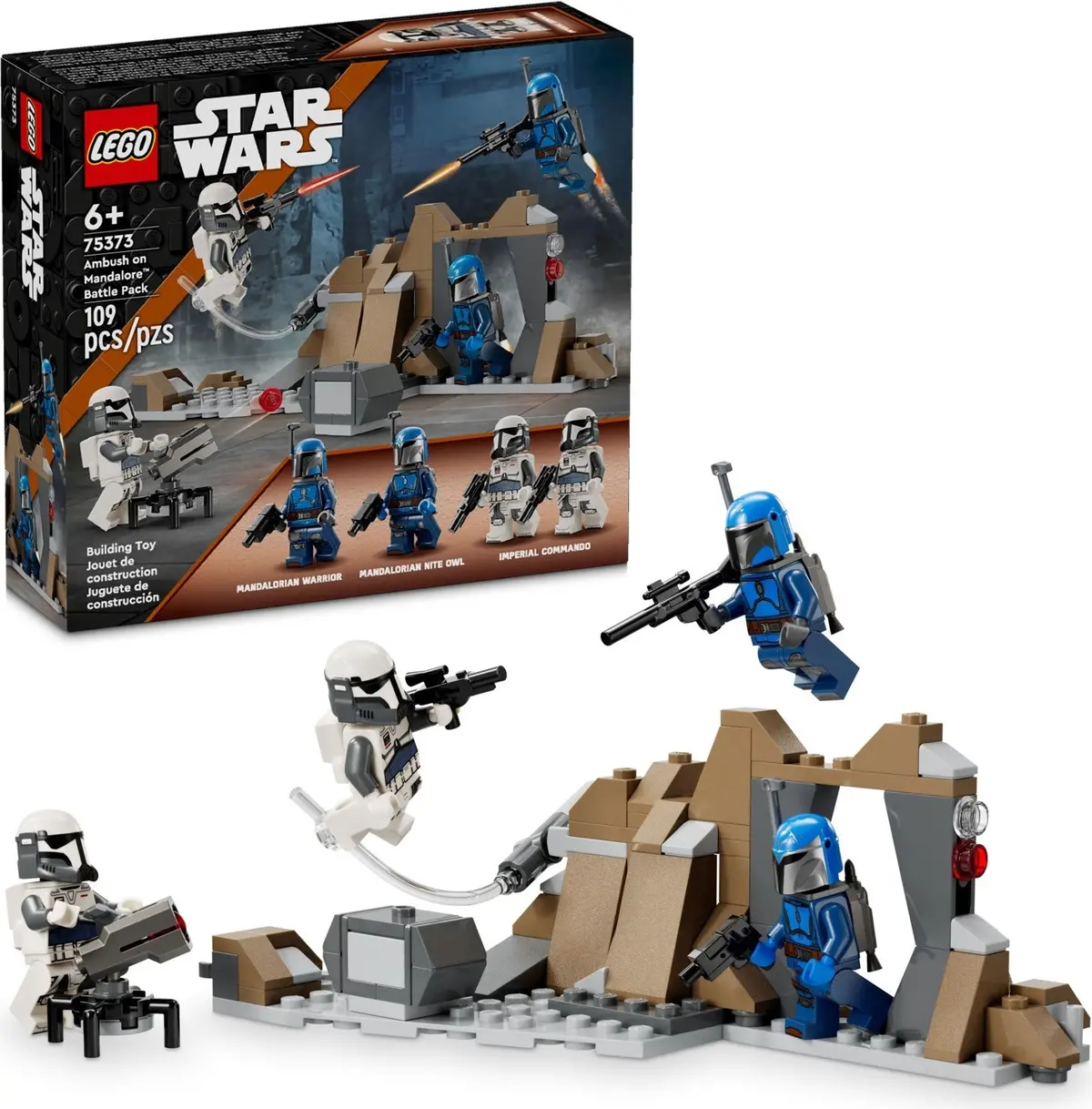 Lego Star Wars: The Mandalorian - Ambush On Mandalore Battle Pack 4 Minifigures Building Toy (75373) 1